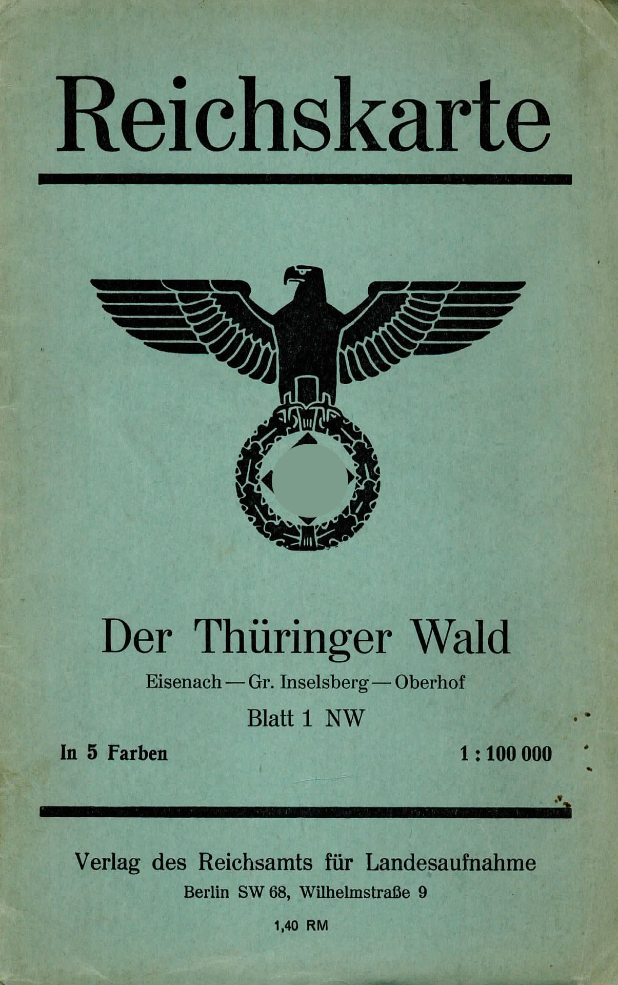 Reichskarte - Der Thüringer Wald